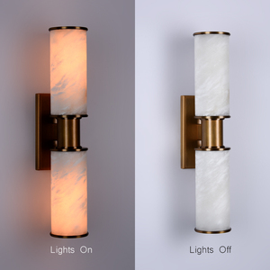 Lámpara de Pared LED Minimalista de Alabastro Natural, Regulable y Personalizable para Dormitorio, Sala de Estar y Pasillo, OEM/ODM Disponible - Product Image 5