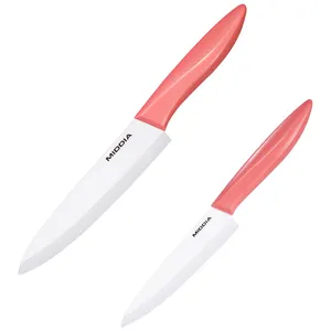 MIDDIA 6 inch Multifunctional Meat Cleaver Best Kitchen Chef Knives 4 Inch fruit knife Ceramic Knives Set