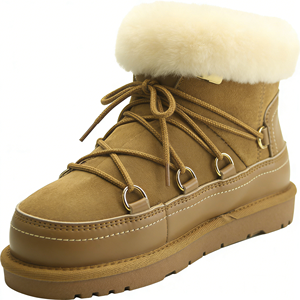 Toptan Fabrika Doğrudan Satış Kadın Kar Botları Açık Hava Kışlık Kalın Polar Pamuklu Dolgulu Sıcak Kar Ayakkabıları - Product Image 3