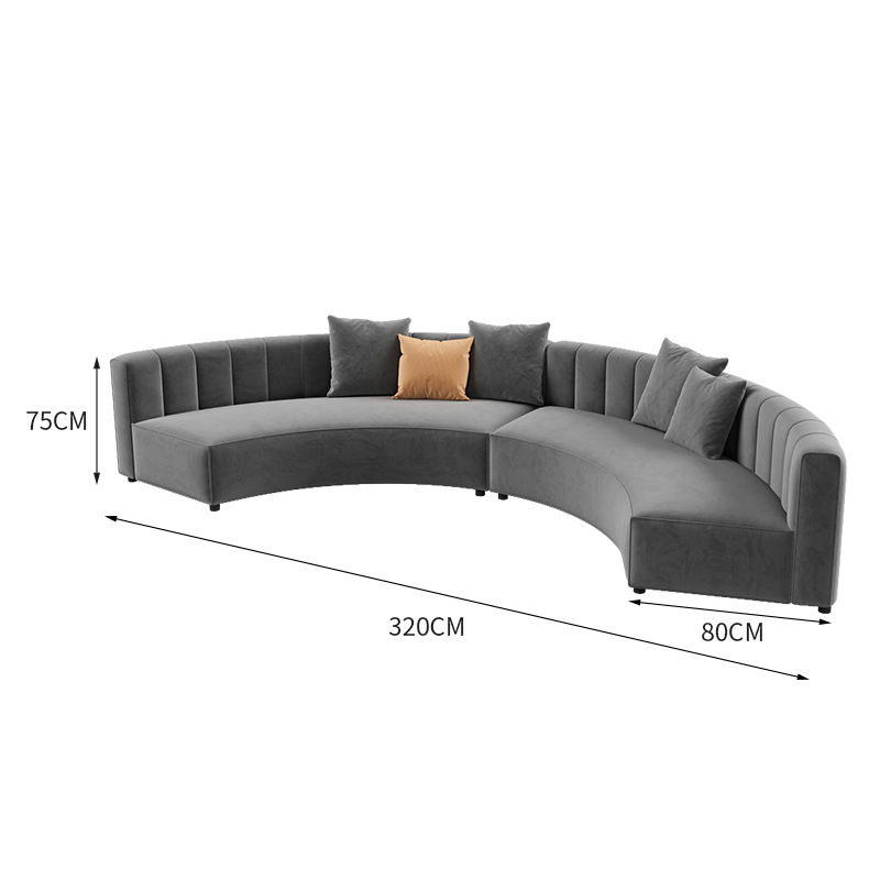 Canapé long 320, gris