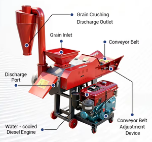Nueva Picadora de Forraje Eléctrica/Diésel para Uso Doméstico, para Pasto Napier, Tallo de Maíz, Paja de Arroz, Ensilaje, Alimento para Animales - Product Image 5