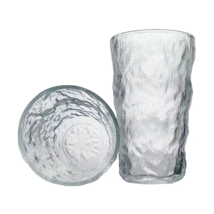 가정과 사무실을위한 좋은 품질 개인화 된 빙하 디자인 와인 유리 젖빛 물 컵