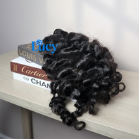 Vente en gros d'extensions de cheveux indiens bruts ondulés, lots de cheveux humains naturels bouclés du Temple de Birmanie, fournisseur
