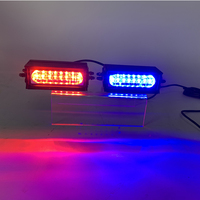 LED DRL Luces estroboscópicas rojas/azules para camiones Coches 12V Luz DE EMERGENCIA impermeable ámbar universal (2 piezas)