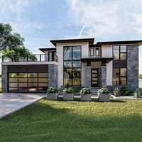 Luxus Eco-Luxus vorgefertigte Stahlrahmen Haus Kit Luxus Eco-Villa mit 4 Schlafzimmer Australian Standard Modular Homes