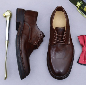 Chaussures Oxford pour hommes en cuir véritable, à bout fermé, imperméables, antidérapantes, légères, pour le bureau, couleur Evergreen - Product Image 4