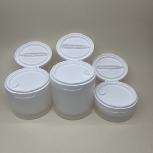 Vente en gros 50g 100g 120g 150g Pot de tampon de toner à double paroi avec <span class=keywords><strong>pince</strong></span> à épiler Pot de masque de crème à récurer avec cuillère - Product Image 3