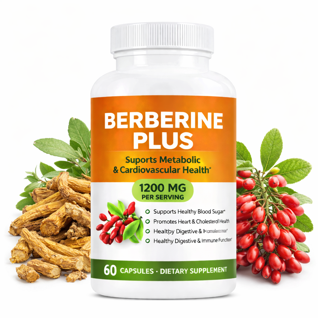 Berberine Plus Capsules 1200mg Herbal Extract Supports Blood Sugar Metabolism Digestive Health OEM ODM Manufacturer