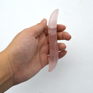 Varitas curativas de Yoni de cristal de cuarzo rosa, varitas de masaje de Yoni de piedra Natural, consoladores de cristal Yoni <span class=keywords><strong>Sexy</strong></span> para mujer - Product Image 2