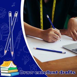 Crayons noirs durables Yaolan personnalisables avec logo pour étudiants, cadeau promotionnel, crayons standard pour l'écriture et le dessin, en soie, vente en gros - Product Image 5