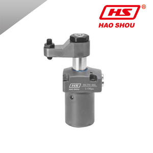 HCTU Taiwan Good Hand Brand, tige d'angle hydraulique à double action haute vitesse avec bride supérieure, accessoires pour outils hydrauliques - Product Image 3