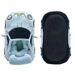 OEM ODM personalizado lindo dibujos animados coche casa zapatilla suave invierno Coche forma zapatilla - Product Image 3