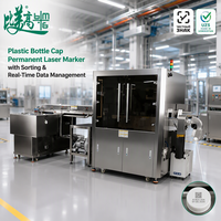 Machine de marquage laser permanent pour bouchons de bouteilles en plastique avec tri et gestion des données en temps réel