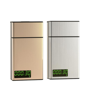 Nouvelle boîte à verrouillage temporisé avec gravure <span class=keywords><strong>laser</strong></span> pour cigarettes, en métal, capacité de 20 pièces, pour aider à arrêter de <span class=keywords><strong>fumer</strong></span> - Product Image 1