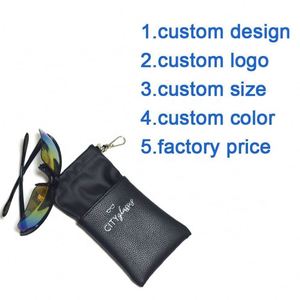 Estuche de Almacenamiento para Gafas de Sol y Lentes, Multifuncional, de Cuero PU, Hecho a Mano en China, con Logotipo Personalizado - Product Image 5