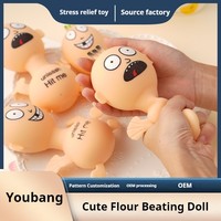 Boneka Sanmao untuk menghilangkan stres di kantor, mainan lucu untuk menghilangkan kebosanan, mainan pemukul kepala besar untuk pria dan wanita.