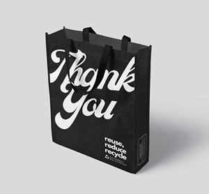 Bolso reutilizable ecológico no tejido, bolso de mano no tejido con estampado de logotipo bolso de compras - Product Image 4