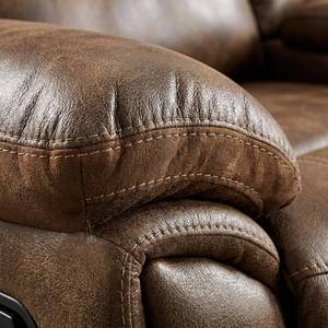 Frank Modern Large Corner Sectional Recliner <b>Sofa</b> with Drop-Down <b>Table</b> and Cup Holder, Air Leather Material - Product Image 4