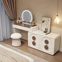 Nouvelle Coiffeuse 2026 Style Crème pour Chambre à Coucher, Meuble de Rangement Moderne et Simple, Coiffeuse Intelligente Avancée