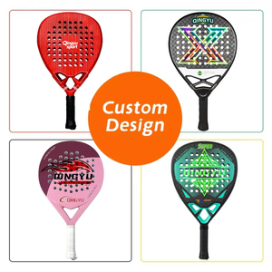 Raqueta de Pádel de Carbono Diamante Duradera con Logotipo Personalizado OEM de Qingyu Sport, Diseño Personalizado, Núcleo de Goma EVA, Grado Profesional, Pedidos al por Mayor - Product Image 3