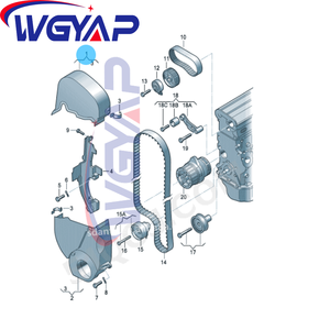 Tapa de Distribución WGYAP para Volkswagen Polo/Derby/Vento-IND Seat Toledo <span class=keywords><strong>Ibiza</strong></span> OEM 036109121L, Piezas de <span class=keywords><strong>Auto</strong></span> 6j - Product Image 6