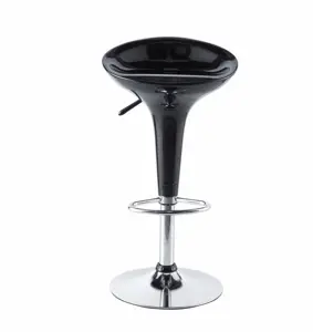 Hot Sell Modern Style Metal Dining Bar Chair Adjustable Height Swivel ABS Plastic Bar chair