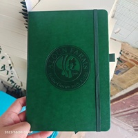 Carnet Moleskine en cuir PU rigide personnalisé avec logo 2026, reliure cousue, cadeau