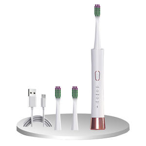 แปรงสีฟันไฟฟ้า E815 ชนิด C ชาร์จซ้ำได้ ระบบโซนิค IPX7 กันน้ำ สีขาวและชมพู สำหรับผู้ใหญ่ พร้อมหัวแปรงเปลี่ยนได้ - Product Image 1