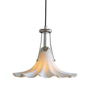 Lampe suspendue en céramique Golebo, style fleur, LED blanche, hauteur réglable, pour la maison, la chambre, l'entrée, le café - Product Image 5