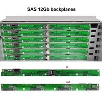 Boîtier de serveur en rack 4U avec 24 baies de disques SATA/SAS remplaçables à chaud, connecteur MiniSAS/SATA