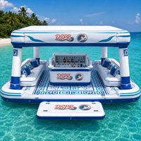 Canapé flottant gonflable, plateforme de détente aquatique, ponton pour pique-nique, lac, piscine, plage, fête familiale, divertissement estival en plein air