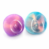 Jouet à presser réaliste à texture Vaseline, boule anti-stress malléable à l'huile de coco, jouet sensoriel doux et souple non rebondissant pour le soulagement du stress