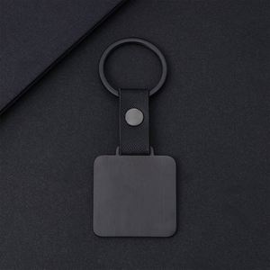 Porte-clés personnalisé en acier inoxydable avec gravure laser, impression UV couleur, forme cube, boucle en cuir, pour festival - Product Image 4