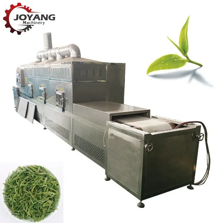 Horno de secado de té de hierbas industrial Máquina de secado de té de microondas Maquinaria de secado de flores