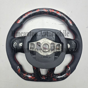 Nuevos Productos Exclusivos: Volante Deportivo de Fibra de Carbono Forjada con Empuñaduras de Cuero y Luces LED para Dodge Challenger SRT - Product Image 2