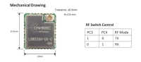 Module de communication LoRa de petite taille Cansec LRW32AH-HA/UA-C ST-STM32WLE 868 MHz 915 MHz, transmission LoRaWAN longue portée