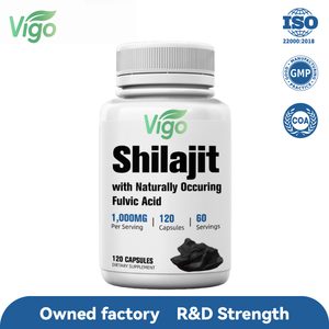 Vigo Pure Himalayan Shilajit Capsule 85% Acide Fulvique Grand Pot 125 Portions Suppléments à Base de Plantes US Lab Testé Organique Naturel - Product Image 2