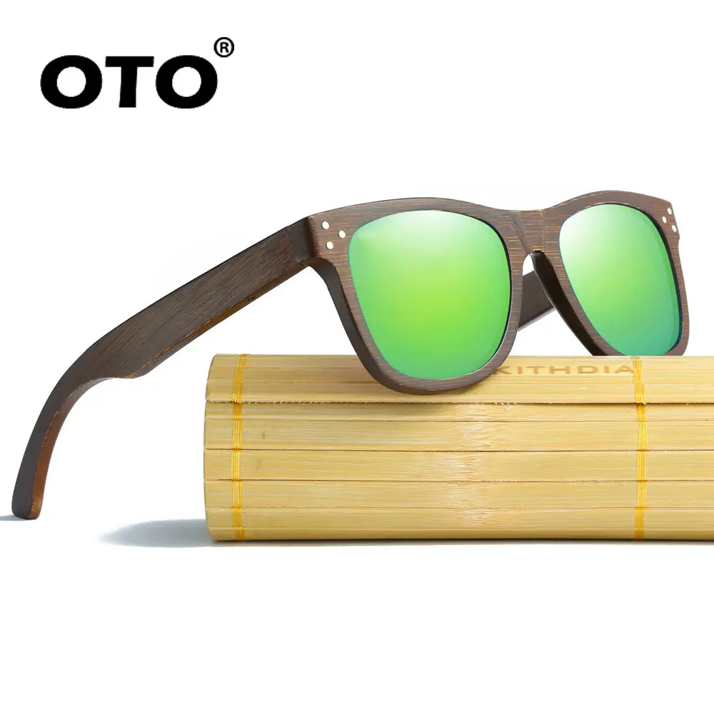 Whiles-gafas de sol polarizadas para hombre, lentes de bambú polarizadas, Estilo vintage, UV400, 2021
