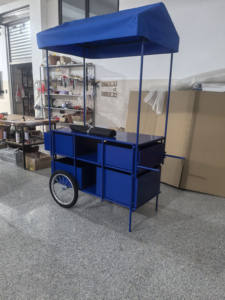 Conception personnalisable Stand commercial personnalisé pour l'extérieur de la rue Présentoir promotionnel au sol en carton avec tiroir - Product Image 3