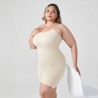 Body moldeador de mujer con cuello redondo, corte bajo, ceñido a la cintura, sin costuras, estilo tirantes, de nailon y elastano, con control abdominal elástico