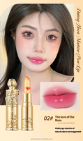 Best-seller 2025 Rouge à lèvres lissant Hot Selling Flower Crystal Gold Foil Color Change Lipstick
