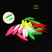 Petite Ligne de Pêche Flottante à Queue Aiguille, Appât Artificiel Souple, Type Ver à Bulles Dansant, Hameçons Simples, pour la Pêche au Black Pit Bass