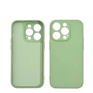 Funda de teléfono de silicona líquida de microfibra para iPhone 11 12 13 14 15 Pro Max Plus X Xs Max funda de silicona a prueba de golpes fábrica al por mayor