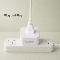 Kit de prise avec détecteur de mouvement PIR Rayzeek RZ061-S, mode automatique et veille, utilisation intelligente pour la maison