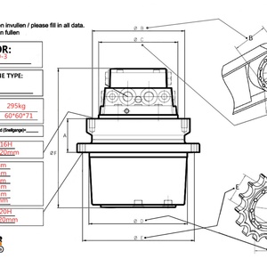 Motor de Traslación Final para Excavadora HITACHI ZX240-3 ZX240-5 ZX250-3 ZX250-5 ZX260-3 ZX260-5 9242907 9257553 9243839 9256989 - Product Image 3