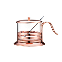 Bocaux à condiments en verre avec couvercles et cuillères, contenants à épices, pots à assaisonnement avec couvercle hermétique pour le café et le thé