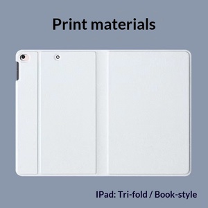 Étui pour <span class=keywords><strong>iPad</strong></span> personnalisable avec motif, matériau d'impression pour la <span class=keywords><strong>coque</strong></span> inférieure, matériau d'impression en cuir blanc, étui pour <span class=keywords><strong>iPad</strong></span> blanc - Product Image 5