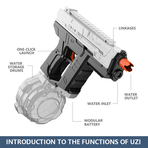 Pistolet jouet à eau électrique de grande capacité 800Cc de marque <span class=keywords><strong>Uzi</strong></span> fabriqué en Chine bon marché pour les enfants - Product Image 4
