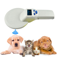 Lector portátil de etiquetas para orejas, distancia de lectura de 10-30cm, 134,2 KHZ, LF RFID, mascotas, Microchip de vidrio, oveja, cerdo, ganado