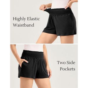 Shorts en microfibre de viscose de bambou personnalisés pour femmes, doux, légers, taille haute, pantalon de détente, vêtements de nuit - Product Image 3
